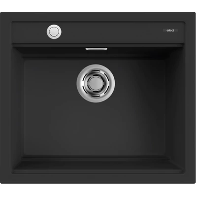 Elleci Best 105 Workstation AUTOMATA gránit mosogatótálca - automata dugókiemelővel - G40 Nero