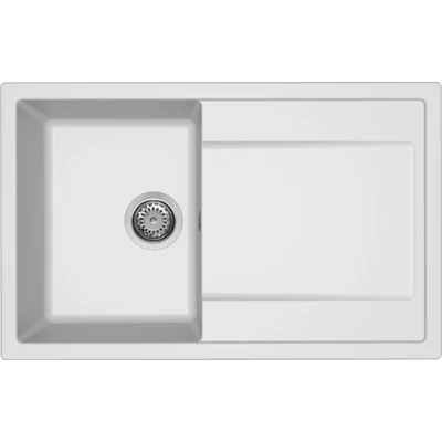 Elleci Life 300 gránit mosogatótálca - G68 Bianco
