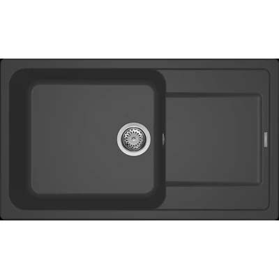 Elleci Life 410 gránit mosogatótálca - M70 Nero Metal