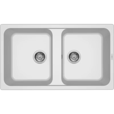Elleci Life 450 gránit mosogatótálca - G68 Bianco