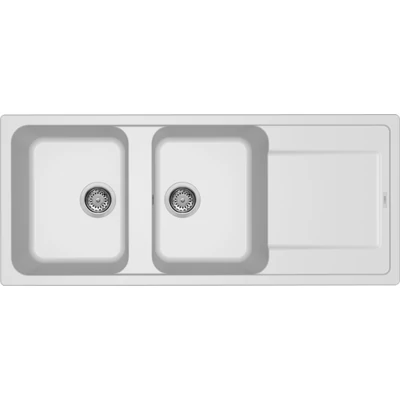 Elleci Life 500 gránit mosogatótálca - G68 Bianco
