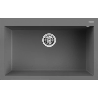 Elleci Quadra 130 kerámia mosogatótálca - K99 Dark Grey