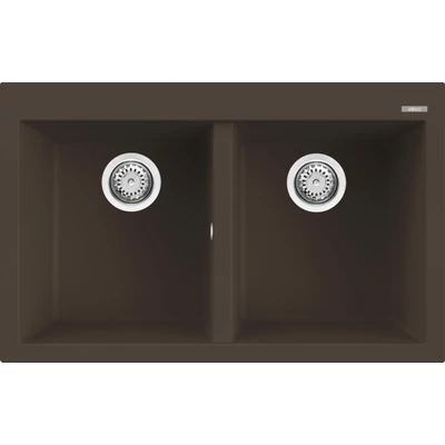 Elleci Quadra 350 gránit mosogatótálca - G78 Espresso