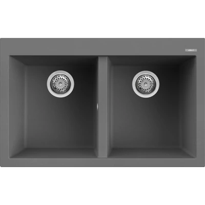 Elleci Quadra 350 kerámia mosogatótálca - K99 Dark Grey