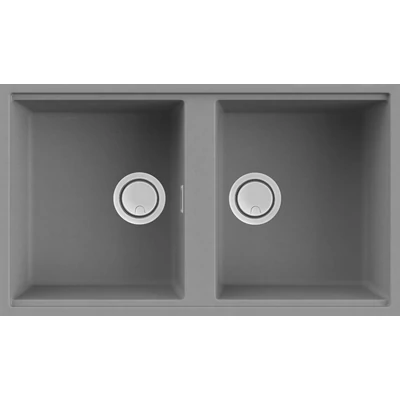 Elleci Best 450 Undermount gránit mosogatótálca - G48 Cemento