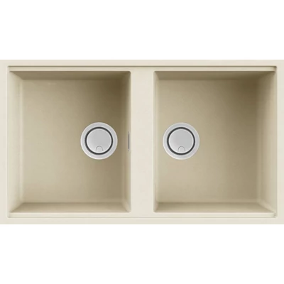 Elleci Best 450 Undermount gránit mosogatótálca - G62 Bianco Antico