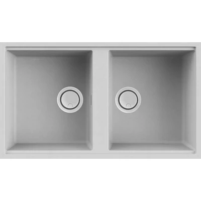 Elleci Best 450 Undermount gránit mosogatótálca - M79 Aluminium