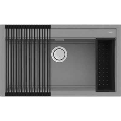 Elleci Best 360 Workstation gránit mosogatótálca szett - G48 Cemento