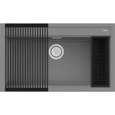 Elleci Best 360 Workstation gránit mosogatótálca szett - M73 Titanium