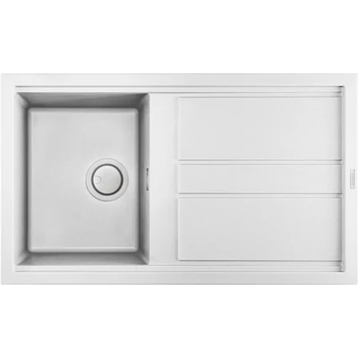 Elleci Best 400 gránit mosogatótálca - G68 Bianco