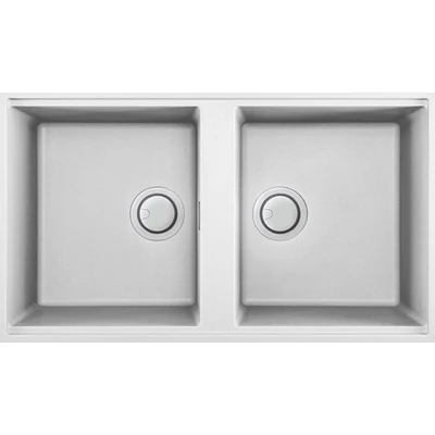 Elleci Best 450 Undermount gránit mosogatótálca - G68 Bianco