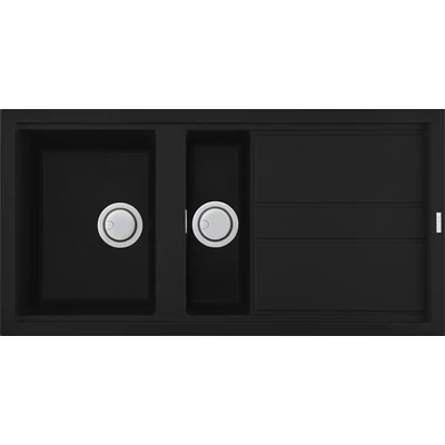 Elleci Best 475 gránit mosogatótálca - G40 Nero