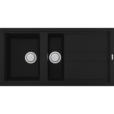 Elleci Best 475 kerámia mosogatótálca - K86 Black