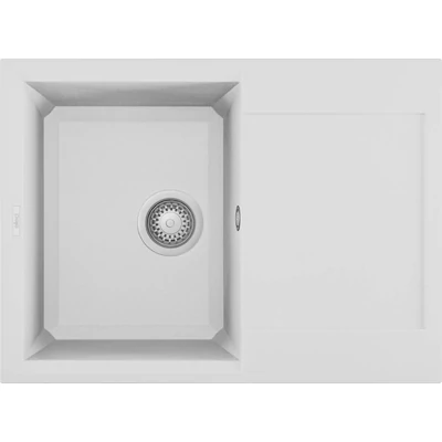 Elleci Easy 135 gránit mosogatótálca - G68 Bianco