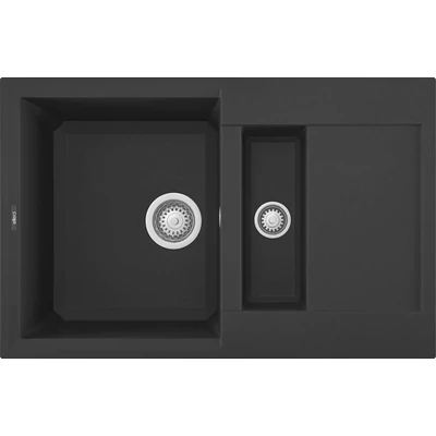 Elleci Easy 325 gránit mosogatótálca - G40 Nero