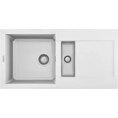 Elleci Easy 425 gránit mosogatótálca - G68 Bianco