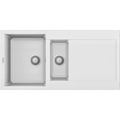 Elleci Easy 475 gránit mosogatótálca - G68 Bianco