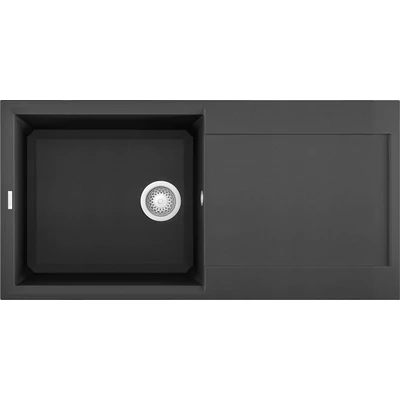 Elleci Easy 480 gránit mosogatótálca - M70 Nero Metal