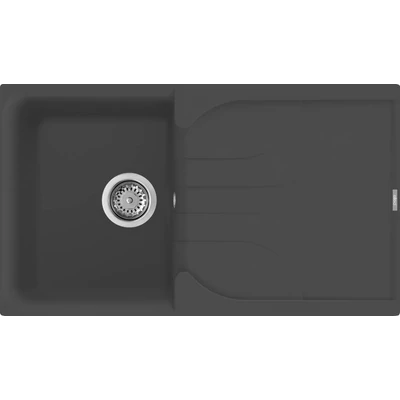 Elleci Ego 400 gránit mosogatótálca - M70 Nero Metal