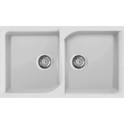 Elleci Ego 450 gránit mosogatótálca - G68 Bianco