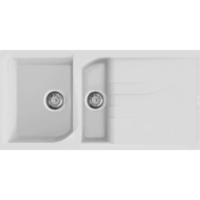 Elleci Ego 475 gránit mosogatótálca - G68 Bianco