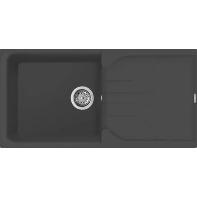 Elleci Ego 480 gránit mosogatótálca - M70 Nero Metal