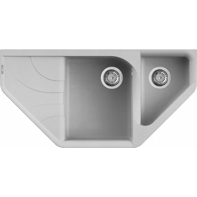Elleci Ego ESA gránit sarok mosogatótálca - M79 Aluminium