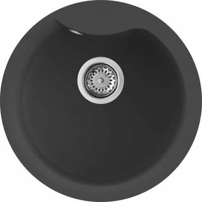 Elleci Ego ROUND gránit mosogatótálca - G59 Antracite