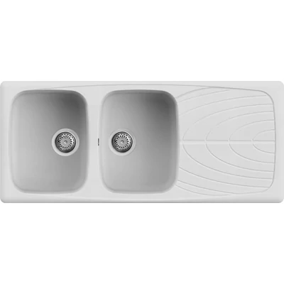 Elleci Master 500 gránit mosogatótálca - G68 Bianco