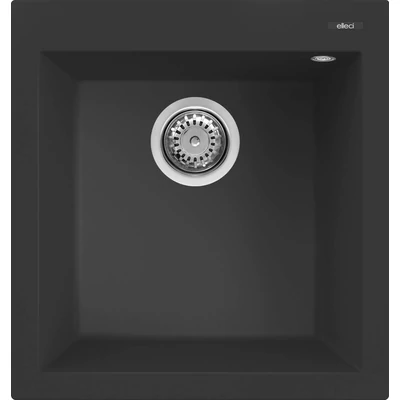 Elleci Quadra 102 gránit mosogatótálca - G40 Nero