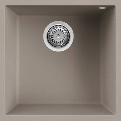 Elleci Quadra 102 undermount gránit mosogatótálca - G43 Tortora