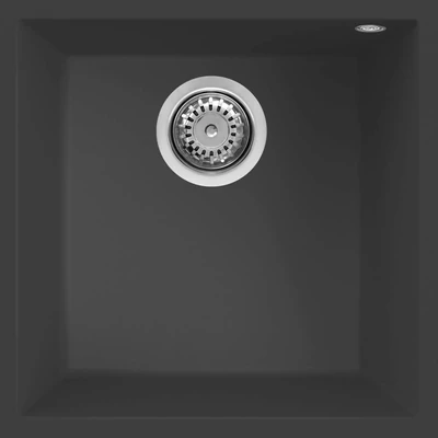 Elleci Quadra 102 undermount gránit mosogatótálca - G59 Antracite