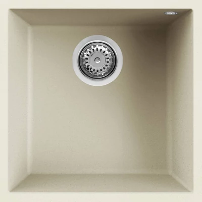 Elleci Quadra 102 undermount gránit mosogatótálca - G62 Bianco Antico