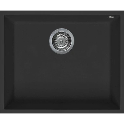 Elleci Quadra 105 Undermount gránit mosogatótálca - G40 Nero