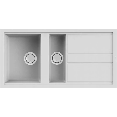 Elleci Best 475 gránit mosogatótálca - G68 Bianco