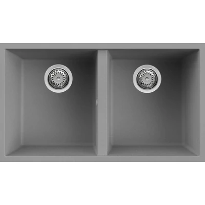 Elleci Quadra 350 Undermount gránit mosogatótálca - G48 Cemento