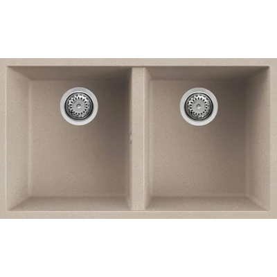 Elleci Quadra 350 Undermount gránit mosogatótálca - G51 Avena