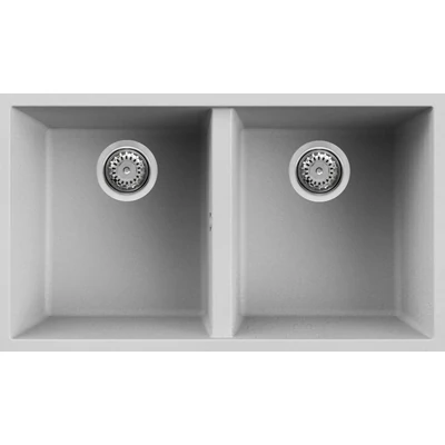Elleci Quadra 350 Undermount gránit mosogatótálca - M79 Aluminium