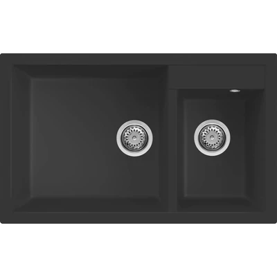 Elleci Quadra 440 gránit mosogatótálca - G40 Nero