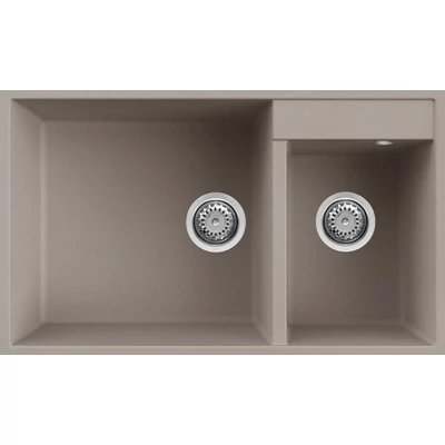 Elleci Quadra 440 Undermount gránit mosogatótálca - G43 Tortora