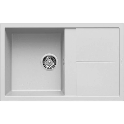 Elleci Unico 300 gránit mosogatótálca - G68 Bianco