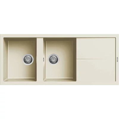 Elleci Unico 500 gránit mosogatótálca - G62 Bianco Antico