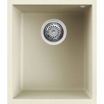 Elleci Quadra 100 Undermount gránit mosogatótálca - G62 Bianco Antico