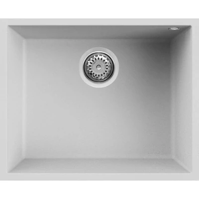 Elleci Quadra 105 Undermount gránit mosogatótálca - G68 Bianco