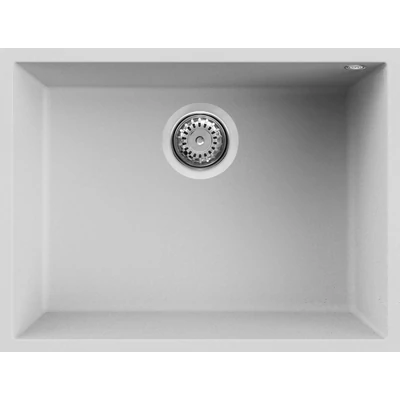 Elleci Quadra 110 Undermount gránit mosogatótálca - G68 Bianco