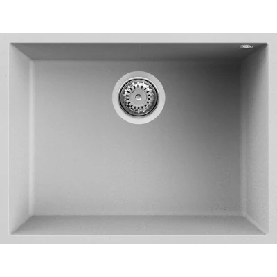 Elleci Quadra 110 Undermount gránit mosogatótálca - M79 Aluminium