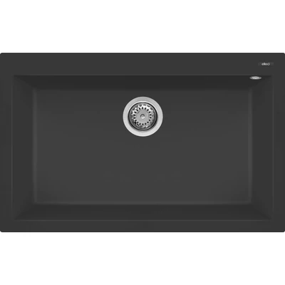 Elleci Quadra 130 gránit mosogatótálca - G40 Nero