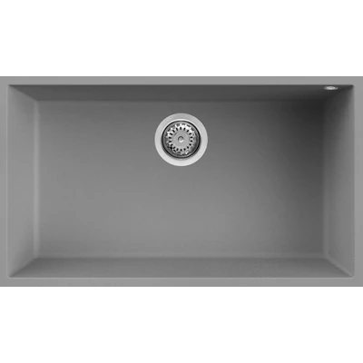 Elleci Quadra 130 Undermount gránit mosogatótálca - G48 Cemento