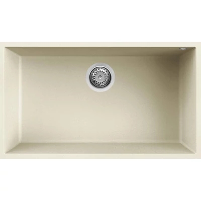 Elleci Quadra 130 Undermount gránit mosogatótálca - G62 Bianco Antico