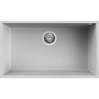 Elleci Quadra 130 Undermount gránit mosogatótálca - M79 Aluminium